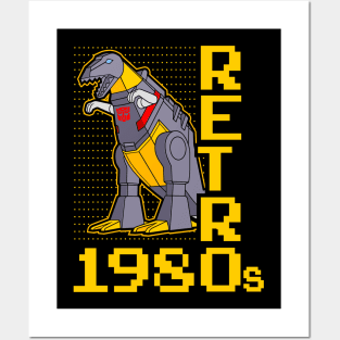 Transformers - GEN 1 - Grimlock retro 80s Posters and Art